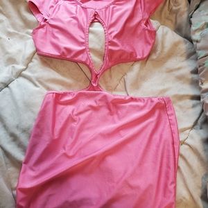 Pink party dress large